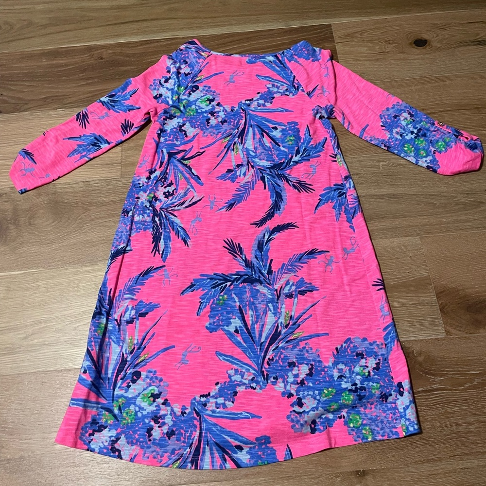 Lilly Pulitzer Surfcrest Swing Dress Tiki Pink Monkey Out On A Limb Size S View 2